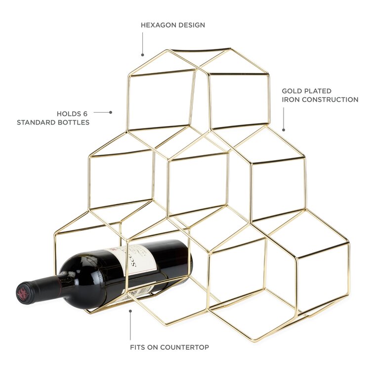 Viski Belmont 6 Bottle Tabletop Wine Bottle Rack & Reviews | Wayfair